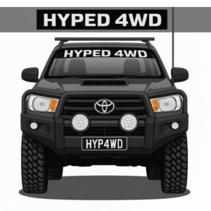 Hyped4WD - Windscreen Banner Decal